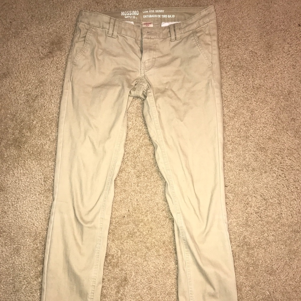Girls Khaki Uniform Pant